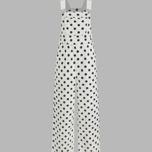 Cider Black and White Polka Dot Jumpsuit